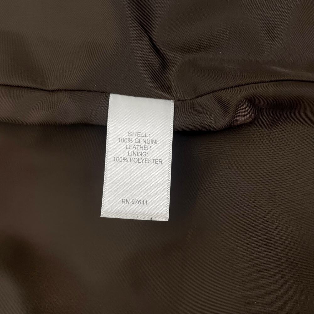 J. Jill Genuine Suede Leather Zip Jacket Walnut Brown Size S - Picture 11 of 11